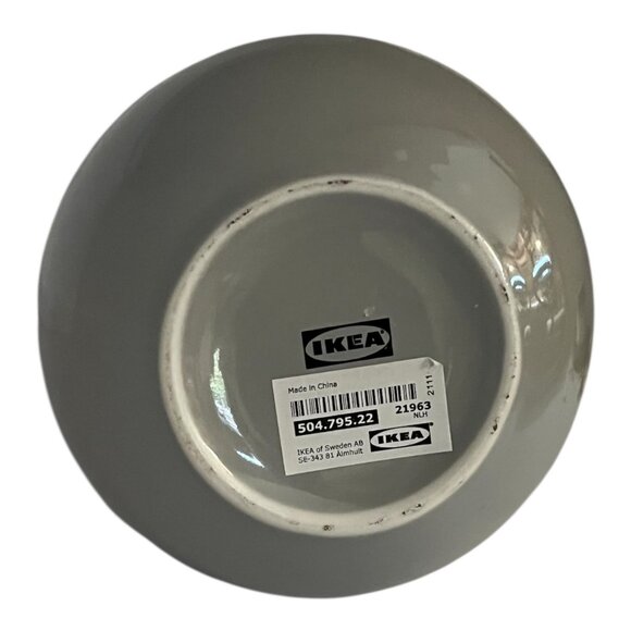 IKEA Modern Glossy Gray Ceramic Vase – 10 x 5 x 2.5 Inches - Picture 3 of 4